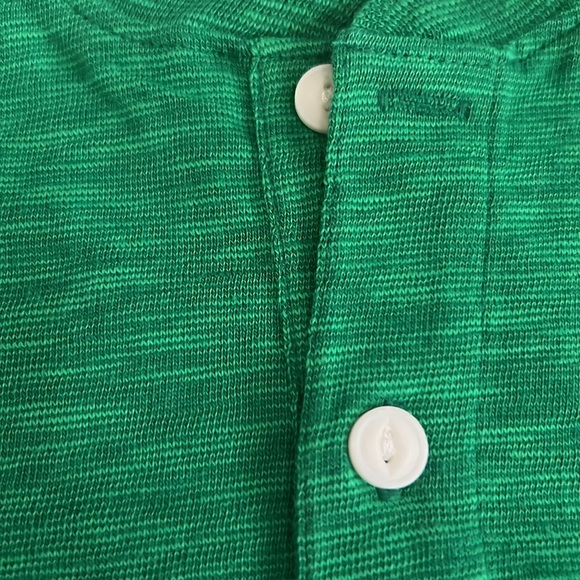 Gap NWT Lot of 2. Heathered Henley Long Sleeve Tees. Green & Light Blue - Picture 12 of 13